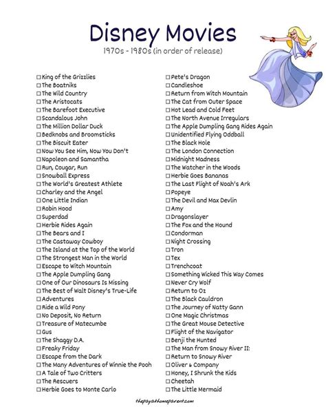 disney movies list     absolutely