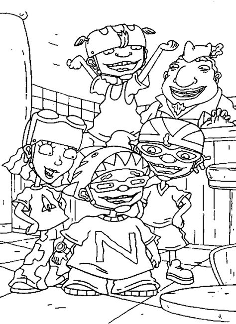 amazing coloring pages rocket power coloring pages
