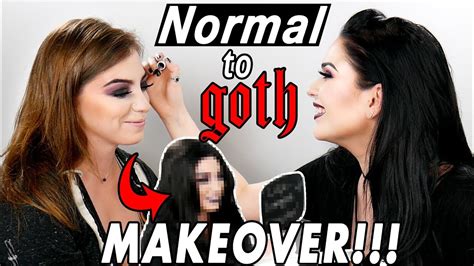 Giving My Friend A Goth Makeover 🦇🧛🏻 Youtube