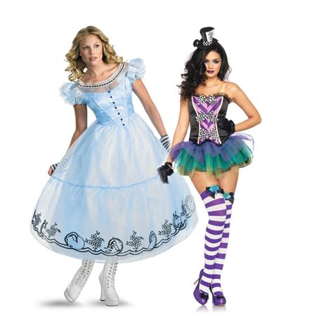 alice in wonderland couple costume alice and female mad hatter
