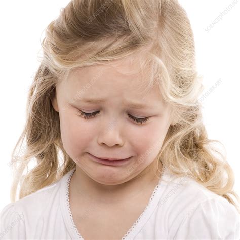 Girl Crying Stock Image F002 7738 Science Photo Library