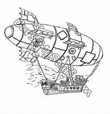 Airship Becuo Larger sketch template