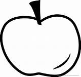 Apfel Ausmalbilder Ausmalbild Trinken Obst Kinderbilder Cliparts äpfel Manzana Clipground Pluspng Heilpaedagogik sketch template