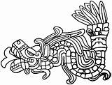 Quetzalcoatl Aztec Quetzalcóatl Mayas Construcciones Reto Maya Ohbq Realidad Azteca Tolteca Deidad sketch template