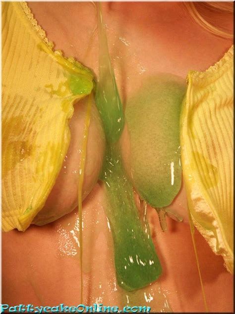 busty teen girl covered in green goop pichunter