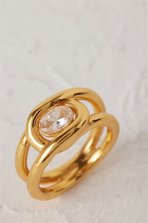 shyla gold plated anya chunky ring shopstyle