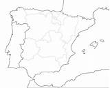 Spain Map Blank sketch template