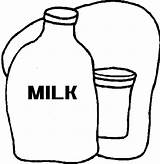 Milk Coloring Pages Bottle Outline Carton Clipart Clip Clipartbest Bottled Drinks sketch template