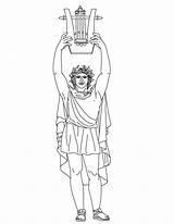 Apollo Gods Goddesses Mitologia Apollon Netart Greca Grecs Apolo Grec Dieu Colorear Griego Colouring Grecia Antica Dieux Griega Infierno Sheet sketch template