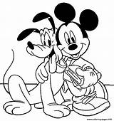 Pluto Coloring Mickey Pages Disney 59f7 Mouse Printable 80s Clipartmag Getdrawings Book sketch template