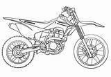 Motos Motorrad Motocross Colorear Coloring Bicicleta Harley Offroad Metaleros Raskrasil sketch template