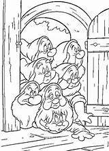 Dwarfs Seven Coloring Pages Printable sketch template