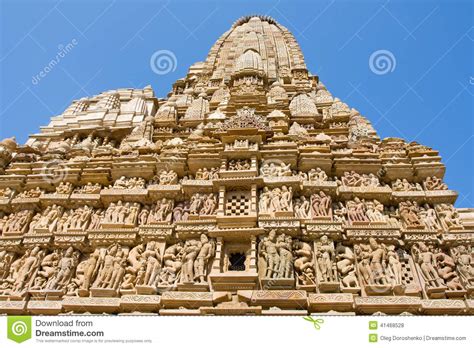 templo erótico en khajuraho madhya pradesh la india foto de archivo
