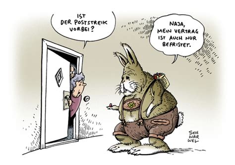 Post Streik Ostern Von Schwarwel Wirtschaft Cartoon