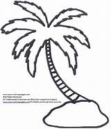 Palm Tree Coloring Pages Coconut Drawing Line Date Sheet Easy Leaves Trees Color Printable Template Getdrawings Getcolorings sketch template