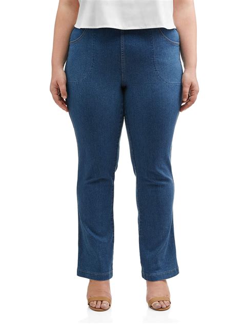 just my size plus size 4 pocket stretch bootcut jeans regular and