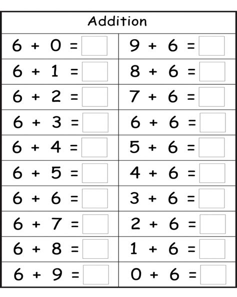 printable math worksheets  kindergarten    math worksheets