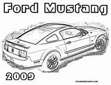 Mustang Coloring Colorare Gt40 sketch template