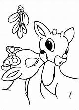 Coloring Rudolph Pages Red Nosed Reindeer Christmas Printable Book Drawing Clarice Print Color Kids Deer Info Kiss Sheets Books Colouring sketch template
