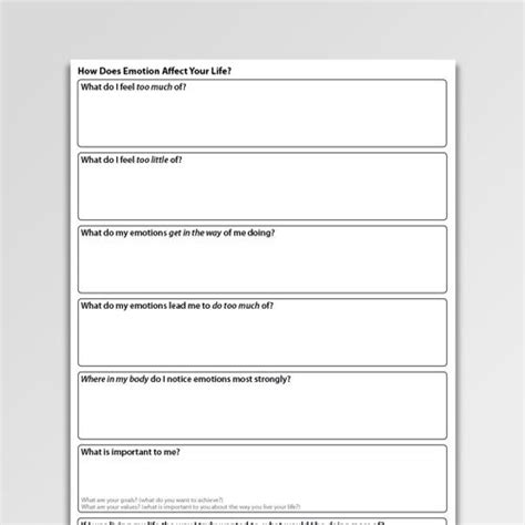acceptance  commitment therapy worksheets psychology tools