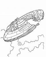 Spaceship Star Wars Coloring Drawing Print Sheet Ship Getdrawings Topcoloringpages sketch template