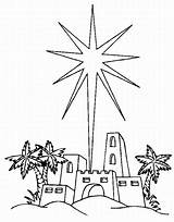 Coloring Christmas Star Popular sketch template