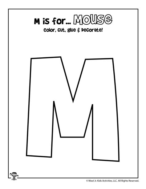 printable letter  craft template
