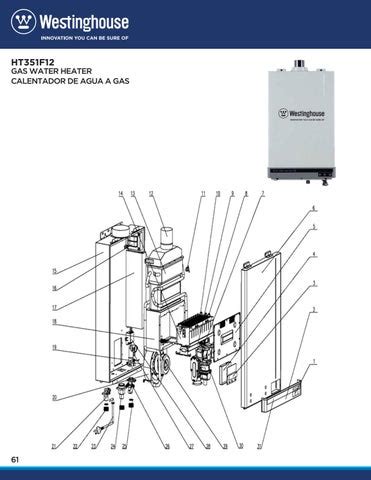 exploded part list water heaters westinghouse  international hardware issuu