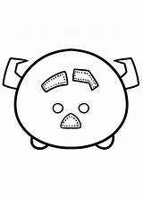 Tsum Monstros sketch template
