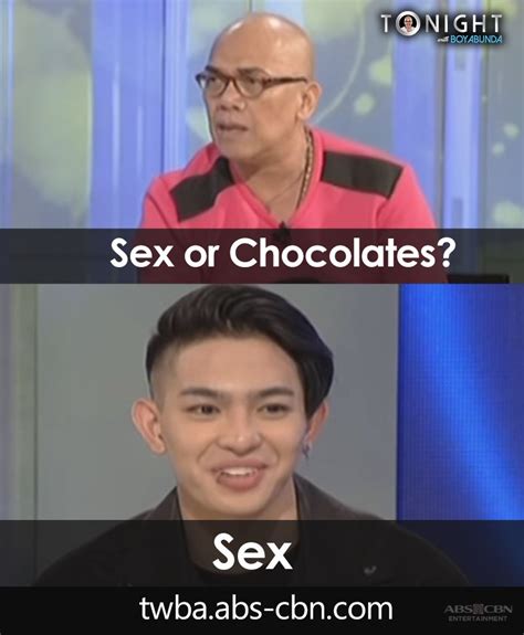 sex vs chocolates 45 celebrities and their answers to twba fast talk