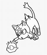Litten Coloring Pokemon Pages Top Kindpng Popular sketch template