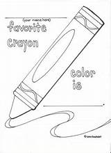 Crayon sketch template