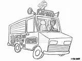 Coloring Ice Cream Truck Pages Comments sketch template