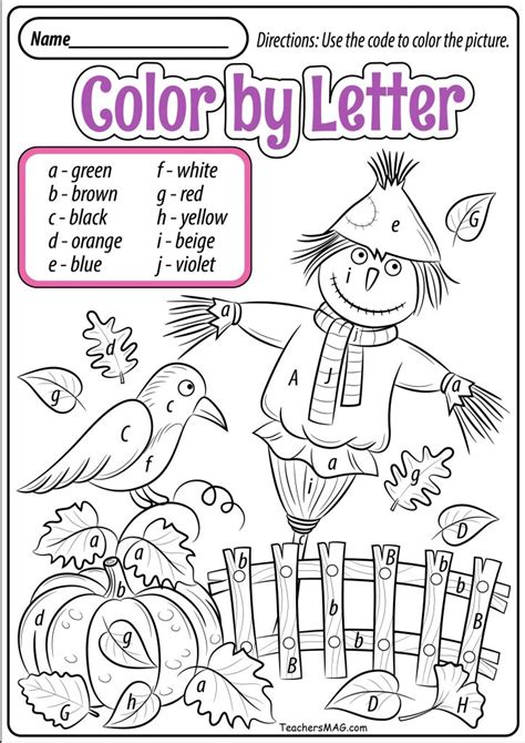 fall worksheets  printables  preschool teachersmagcom