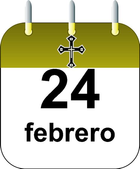 santoral  de febrero calendario
