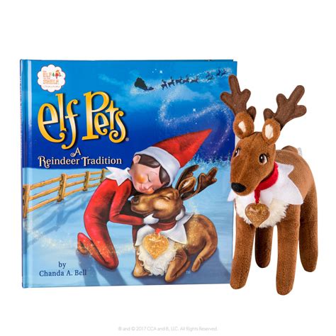 elf   shelf elf pets  reindeer tradition book hardcover