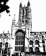 Canterbury Cathedral Openclipart Cliparts sketch template