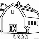 Barn Barns sketch template