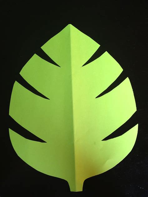 green jungle leaf template comments ethans bday pinterest