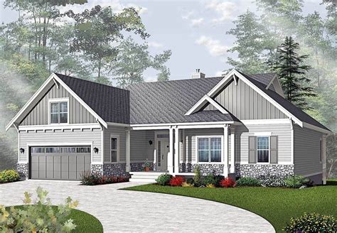 craftsman style ranch home plans