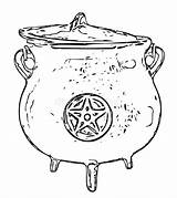 Cauldron Book sketch template