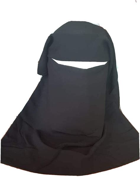 Black Full Niqab Hijab Burqa Islamic Face Cover Veil Abaya Jilbab