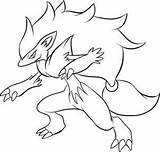 Zoroark Pokemon Drawing Draw Step Coloring Pages Dragoart Drawings Easy Anime Characters Sketch Sketches Hellokids sketch template