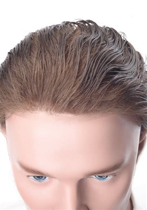 Scegliere una protesi capelli per uomo più adatta a te è il primo passo per cambiare subito il tuo aspetto … Protesi di Capelli Veri di Alta QualitÃ  Remy per Uomo in Skin