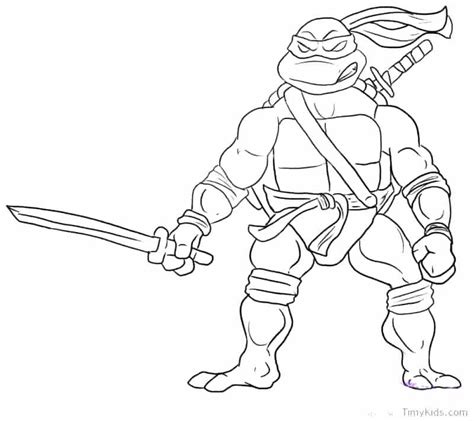 printable ninja turtle coloring pages  getcoloringscom