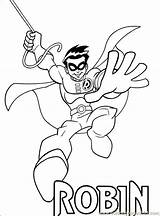 Coloring Pages Robin Superhero Dc Getcolorings Color Printable sketch template