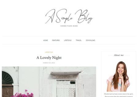 simple blog blogger template blogspot templates