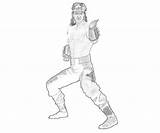 Kang Liu Mortal Kombat sketch template