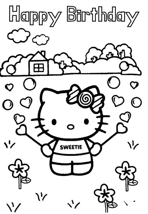 cutest  kitty coloring pages cards
