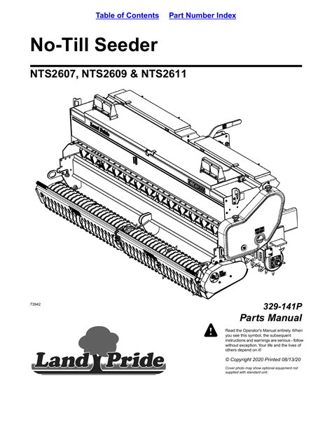 land pride nts series parts manual manualzz